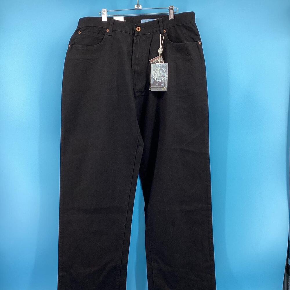 Raw blue jeans black